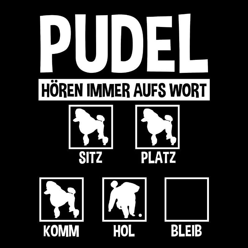 Pudel Hund Pudelbesitzer Geschenk