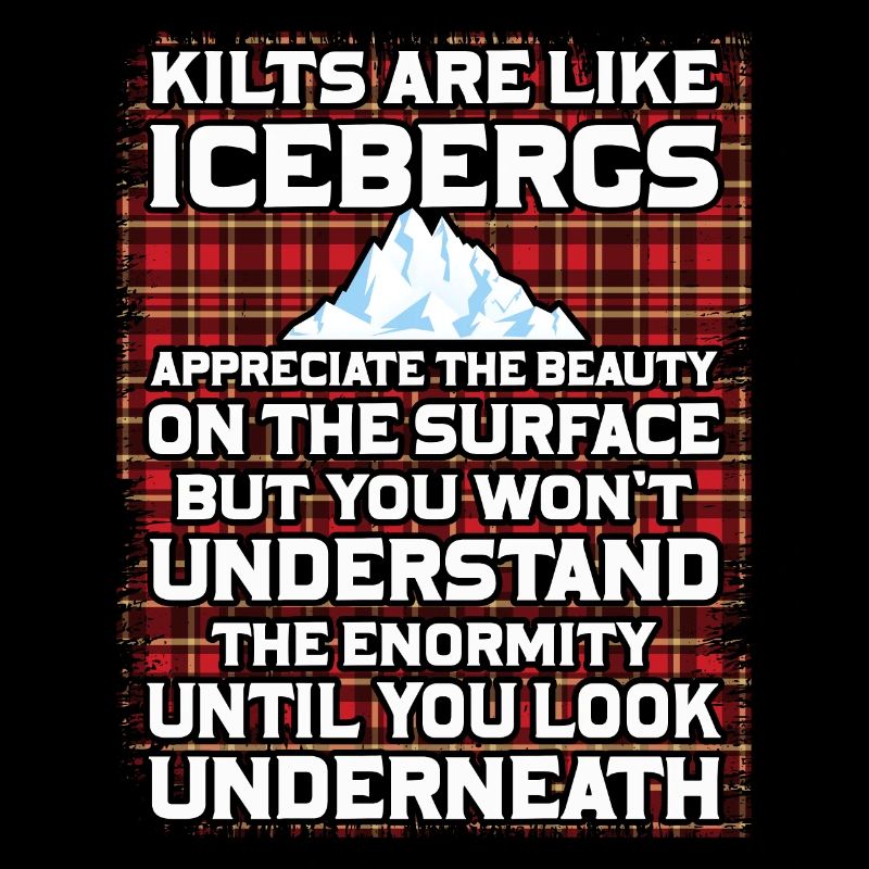 Schottischer Kilt Tracht Spruch - Schottenrock