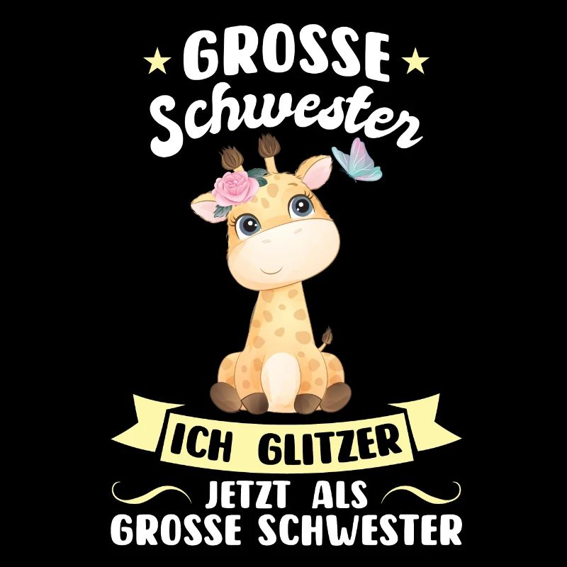 Schwestern Giraffe Grosse Schwester Geschenk