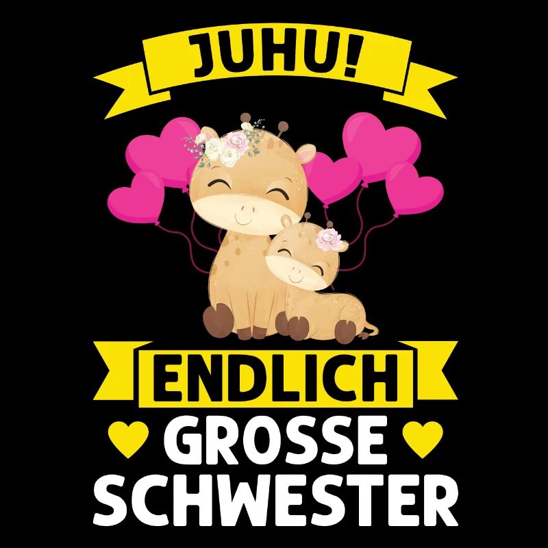 2 Giraffen Grosse Schwester Schwestern Geschenk