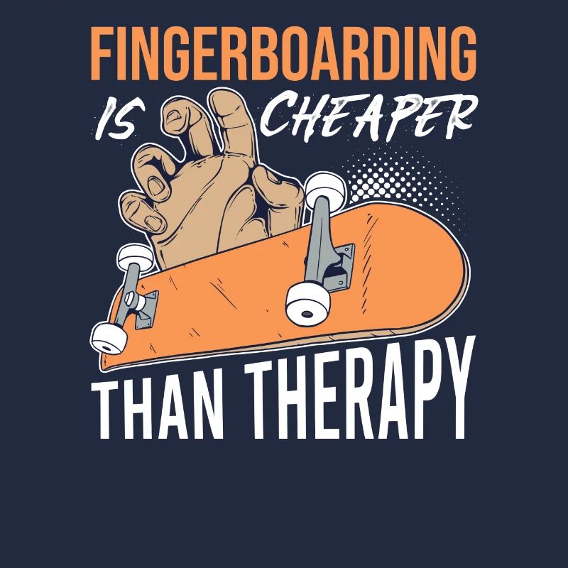 Fingerboard Finger Skateboarding Spruch. Retro