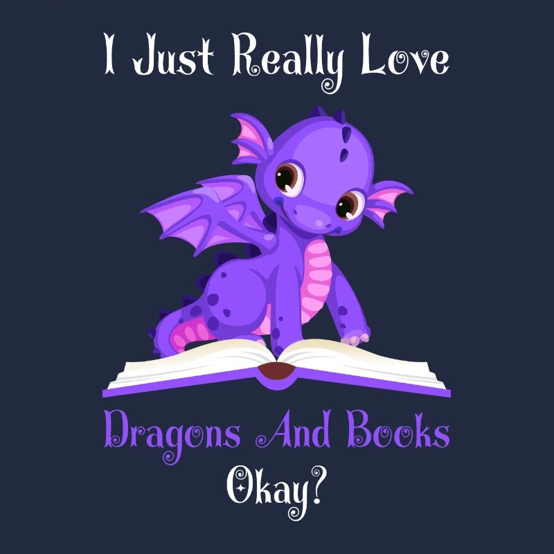 Drache Drache und Buch Drachenliebhaber Geschenk