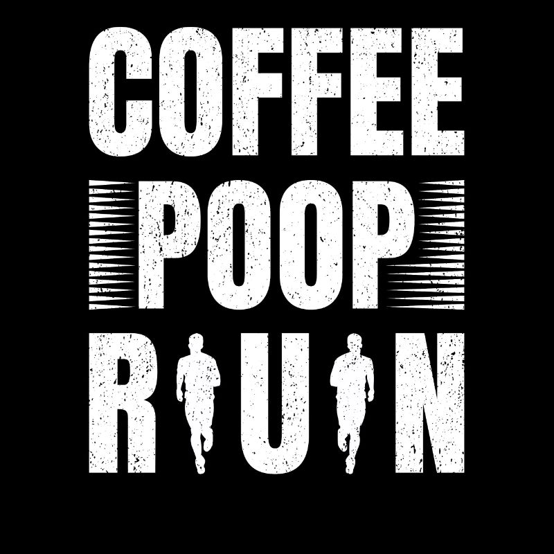 Coffee Poop Run Funny Runner Marathon