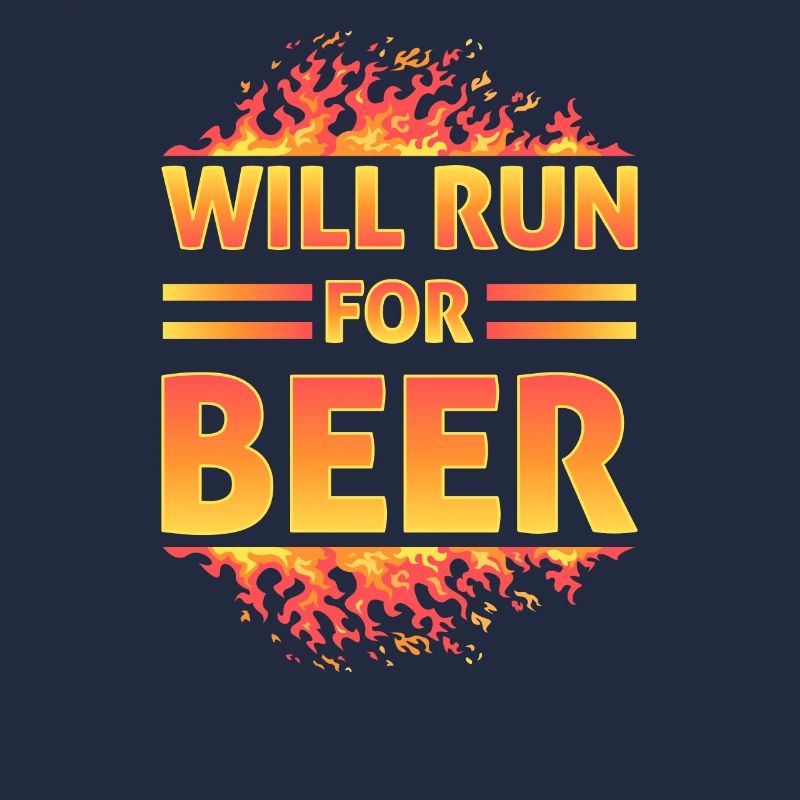 Will Run For Beer Lustige Läufer