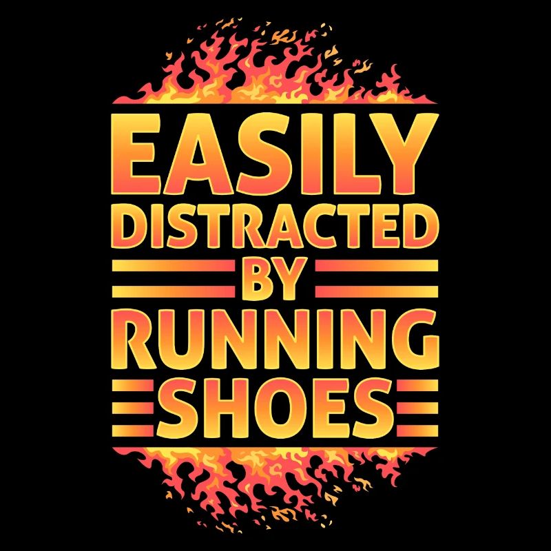 Abgelenkt durch Laufschuhe - Läufer Laufen Runner