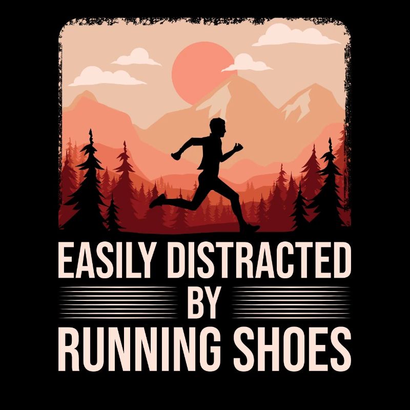 Abgelenkt durch Laufschuhe - Läufer Laufen Runner