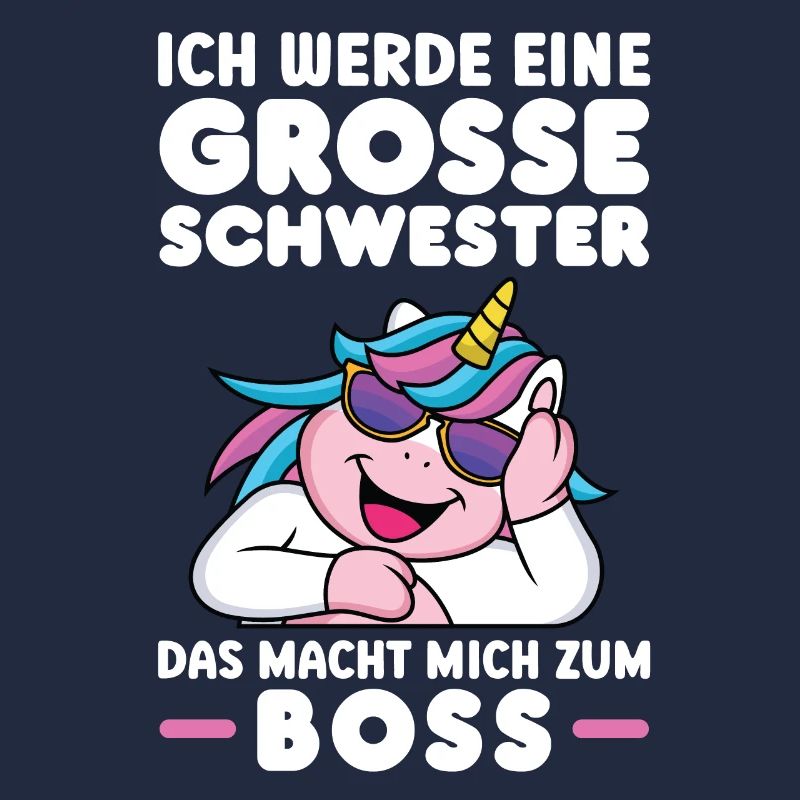 Große Schwester Einhorn Grosse Schwester Geschenk