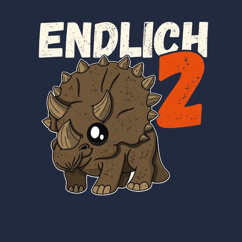 Urzeit Triceraptos Dino Kinder Spruch Geschenk