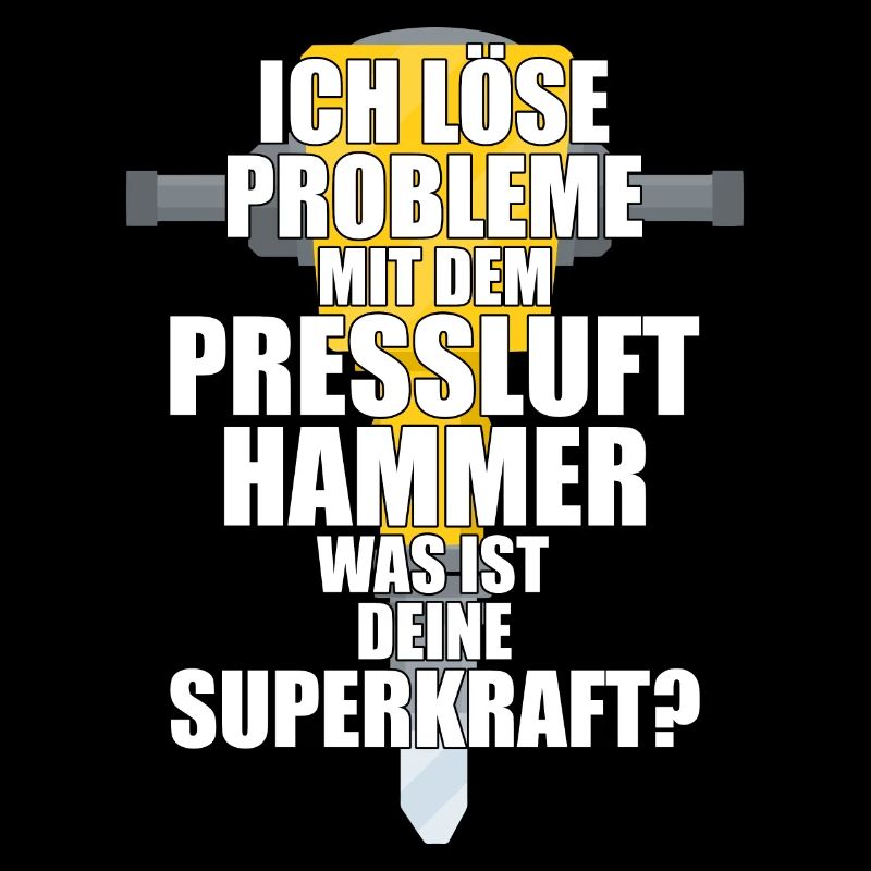 Ich Löse Probleme Mit dem Presslufthammer Straßenb