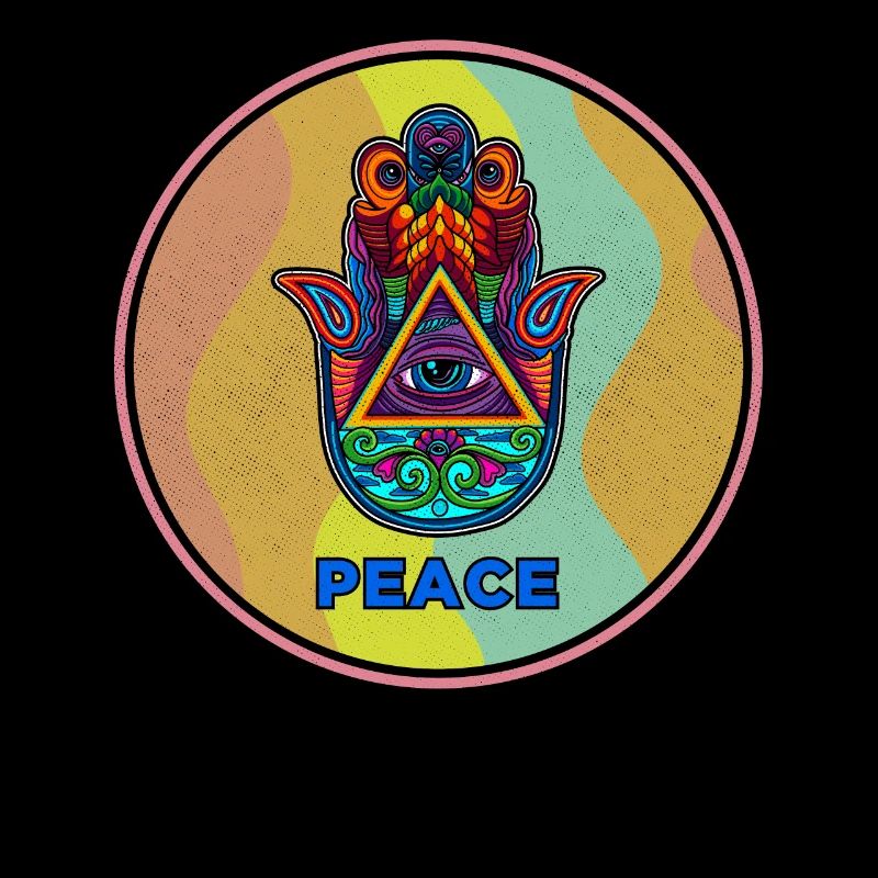 Hamsa Signe de la Main Yoga Bouddhisme Talisman