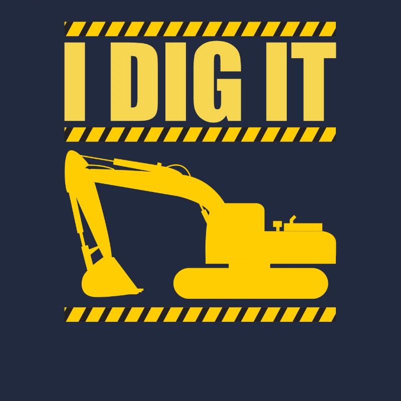 Retro Excavator Slogan Excavator Driver Construction Site