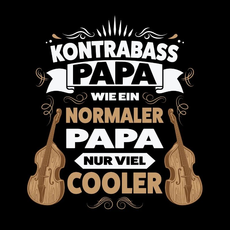 Kontrabass Papa Kontrabass Papa Geschenk