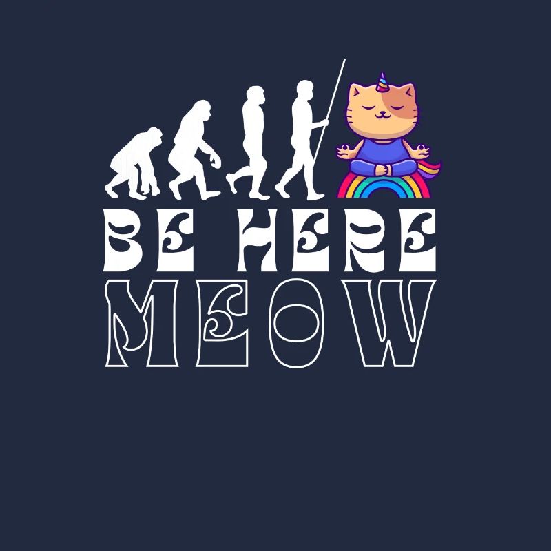 Chat de yoga - Be Here Meow
