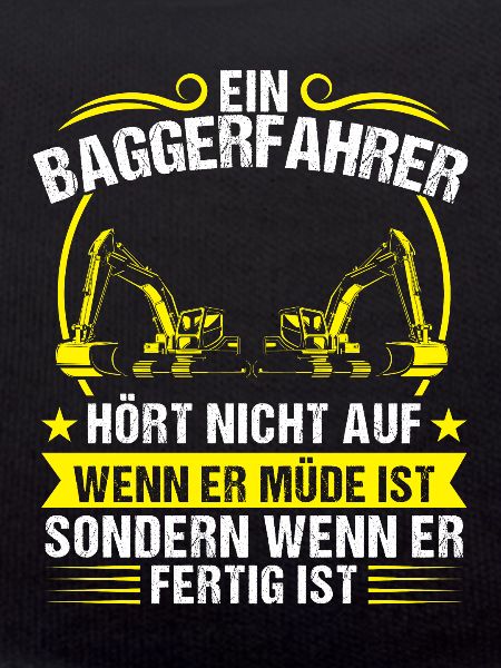 Baggerfahrer Beruf Lader Geschenk