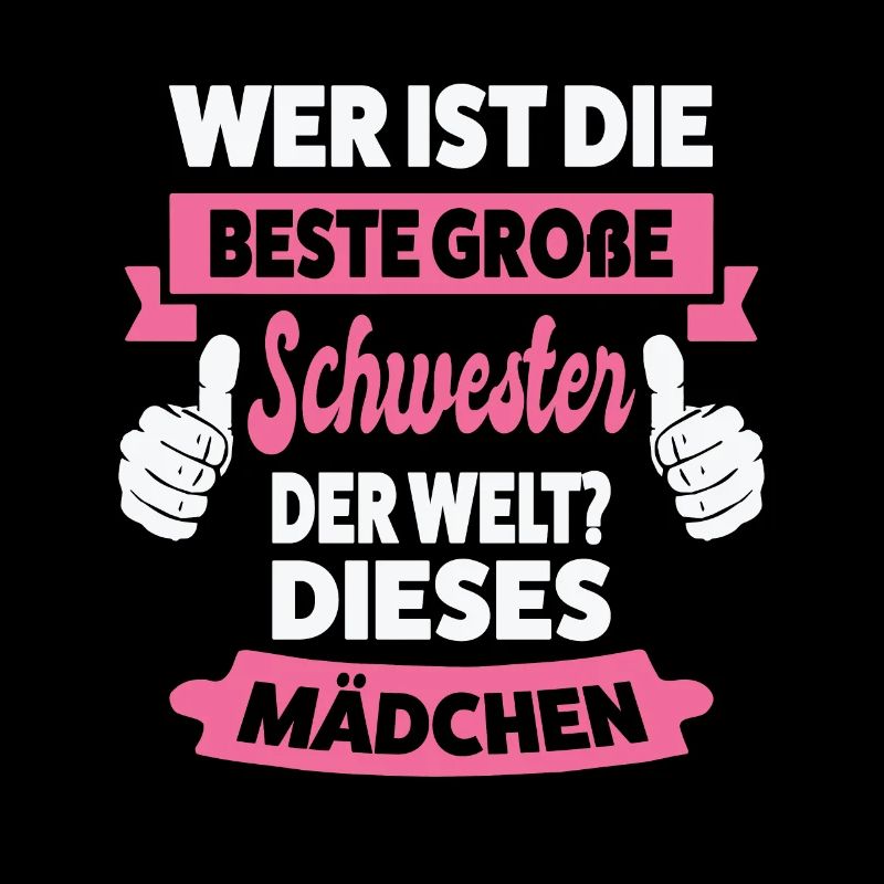 Große Schwester Familie Grosse Schwester Geschenk
