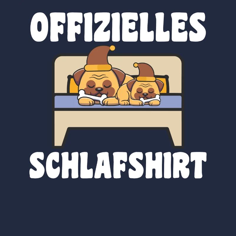 Schlafanzug Mops Schlafen Geschenk