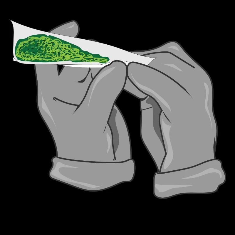 Joint bauen Hanfblatt Kiffer Cannabis Zigarette