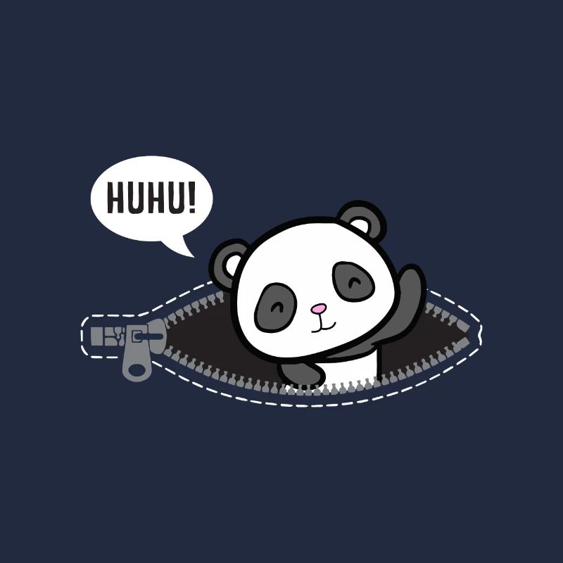 Huhu Ich bin da Baby Panda Geburt Geschenk