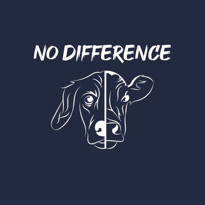 Pas de différence chien et vache Vegan Végétarien