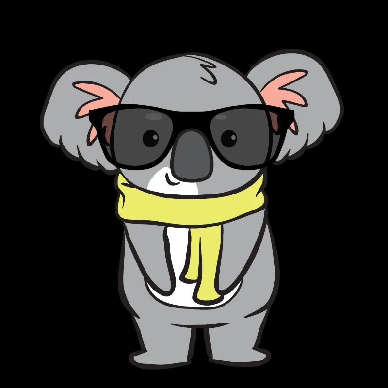 Koala mit Brille