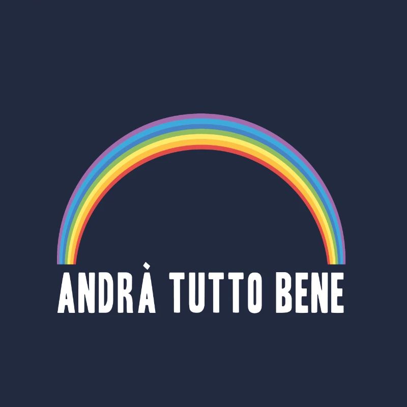 Andrà tutto bene Regenbogen alles wird gut
