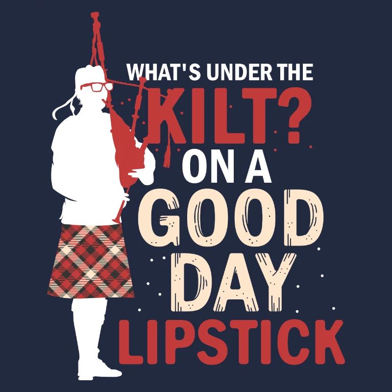 Ce qui est sous le rouge à lèvres Kilt Cornemuse écossaise
