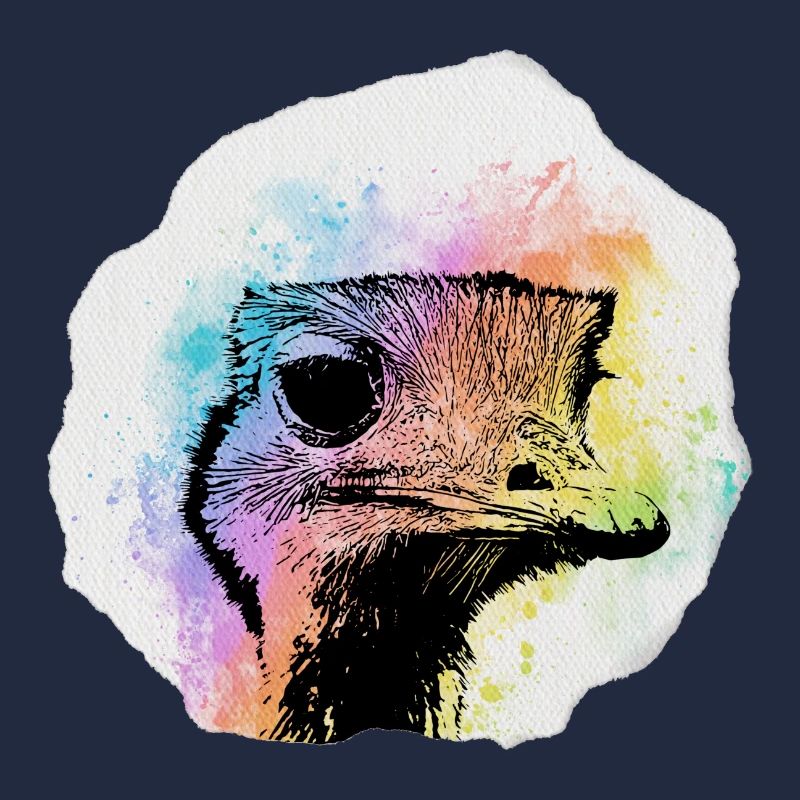 Aquarelle d'émeu