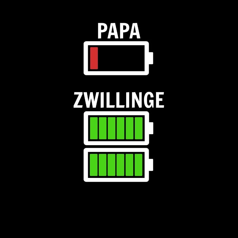 Papa Vater Dad Baby Zwillinge Lädt Geschenk Spruch