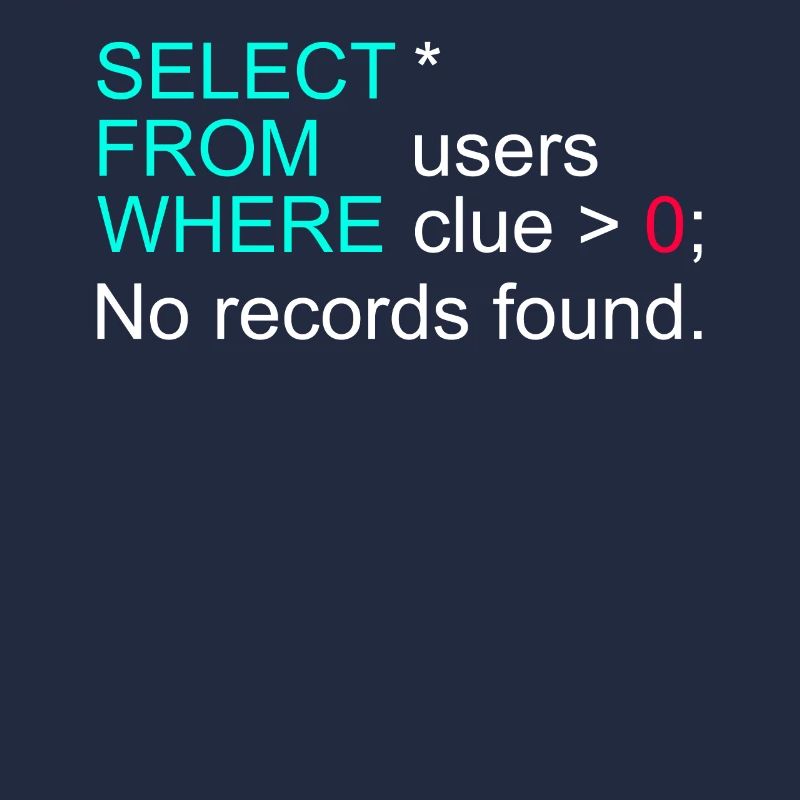 Database Data SQL Programmer Administration