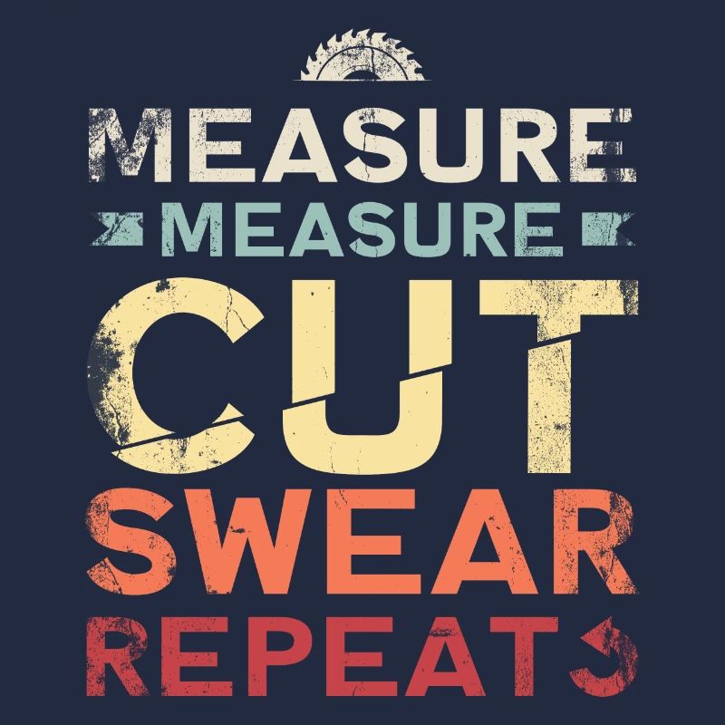 Measuring Measuring Cutting Swear Repeat