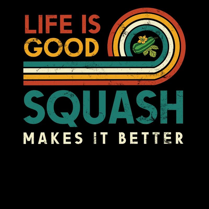La vie est belle. Le squash le rend meilleur