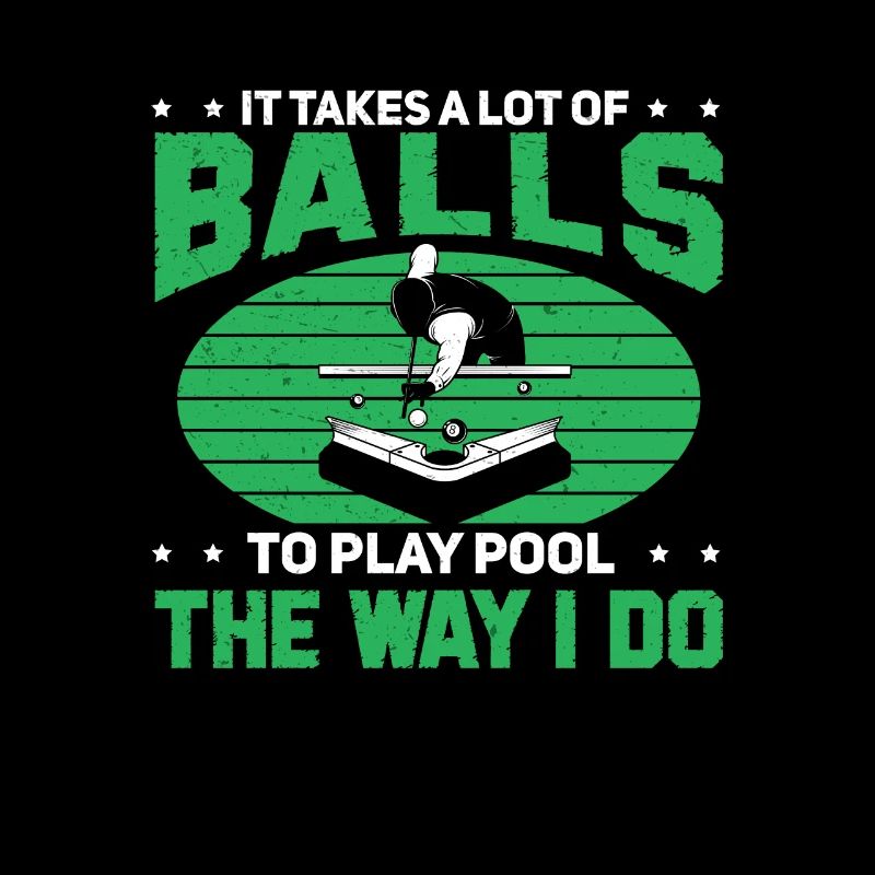 Queue de billard humoristique pour les fans de