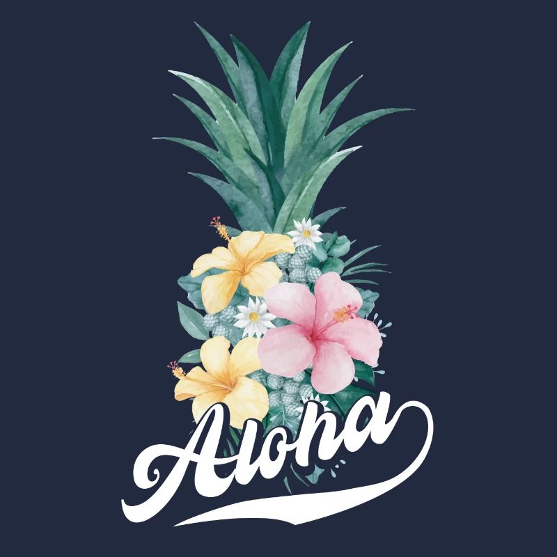 Aloha pineapple flower design For beach lovers