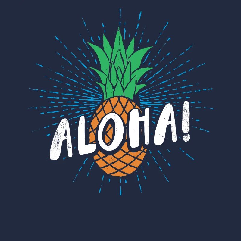 Aloha pineapple design For beach lovers pineapple