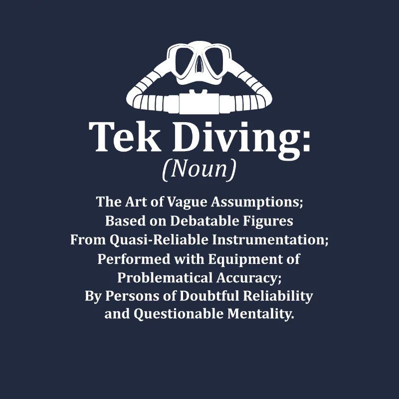 Tek Diving Definition Funny Technical Plongée
