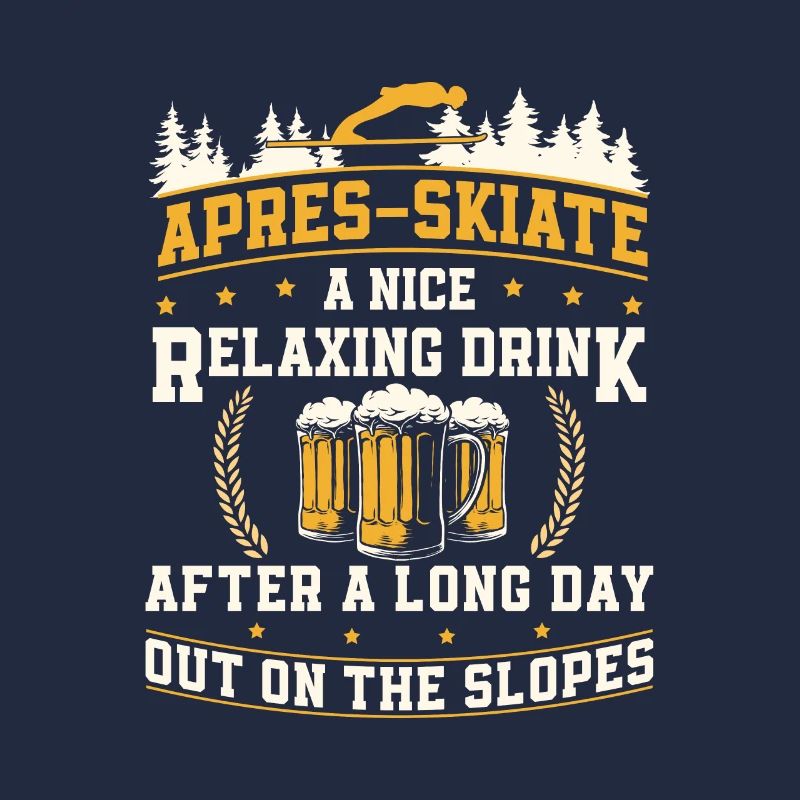 Apres-skiate A Nice Relaxing Drink Skipringen