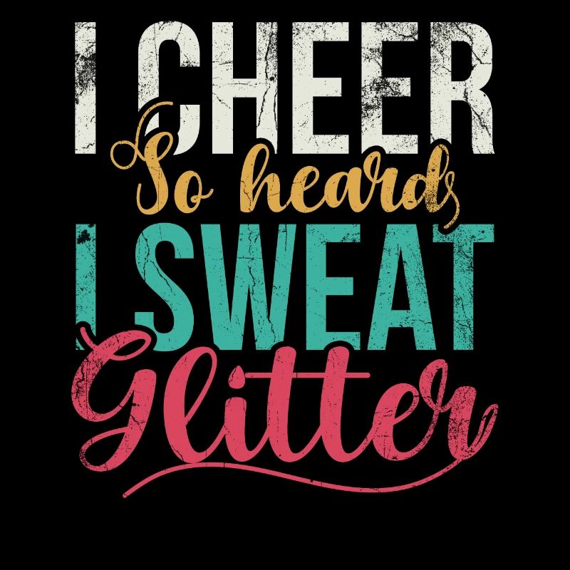 I cheer so much that I make glitter for cheerleaders