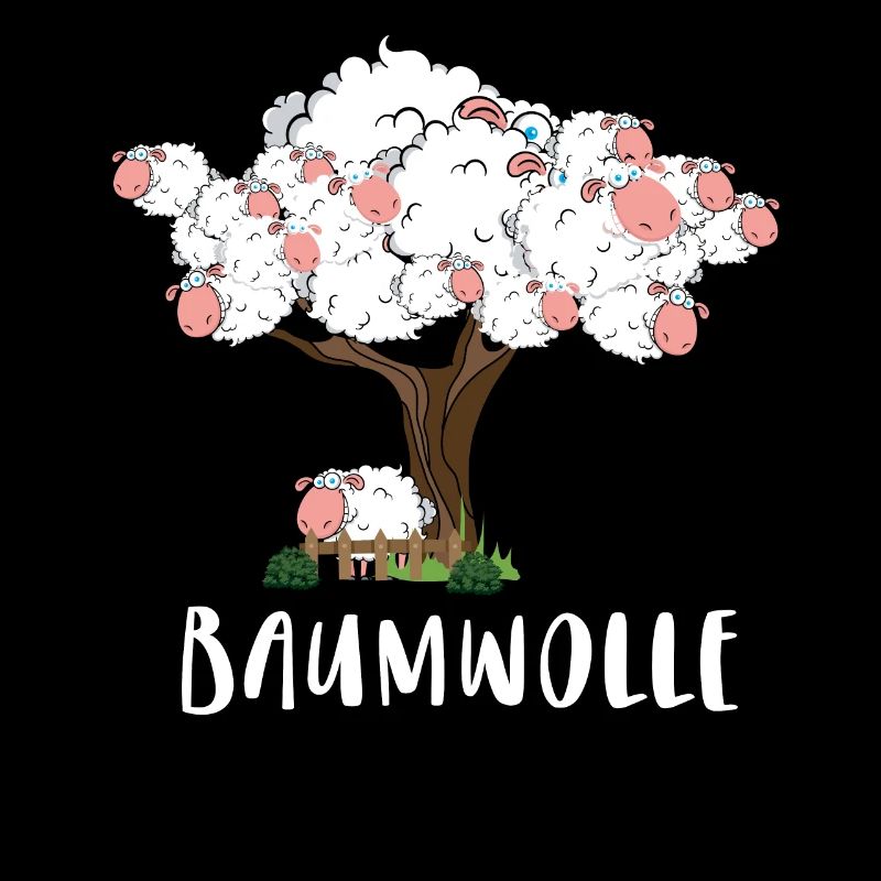 Baumwolle Wortspiel Schaf auf Baum, Schaf