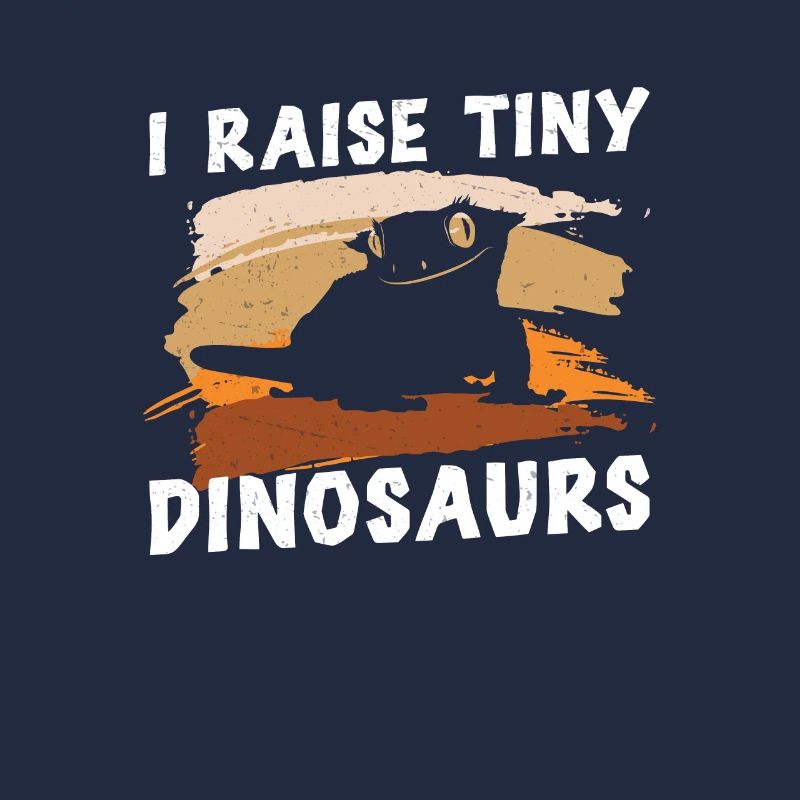 Crested Gecko Funny I Raise Tiny Dinosaurs Eyelash