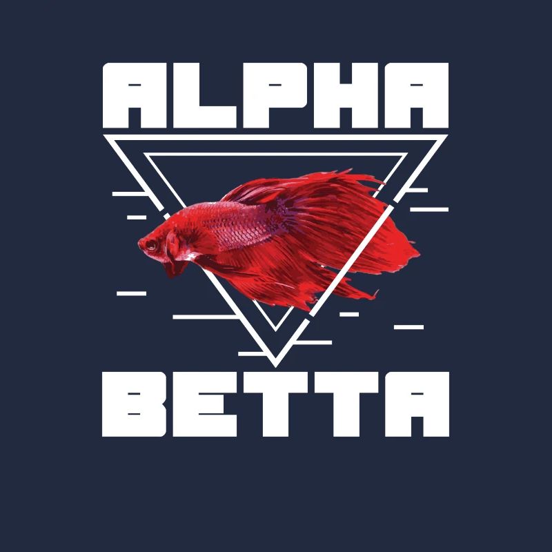 Drôle de poisson Alpha Red Betta pour un
