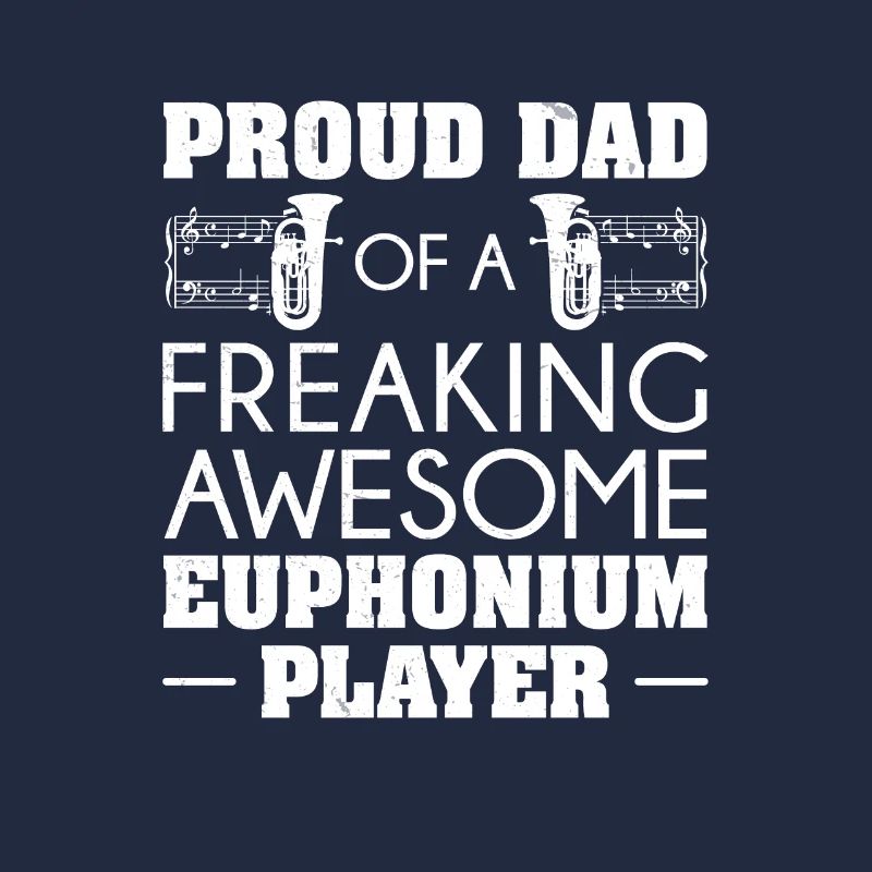 Euphonium Stolzer Vater eines Euphonium-Spielers