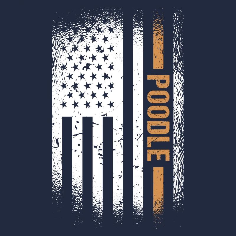 Poodle Us Flag