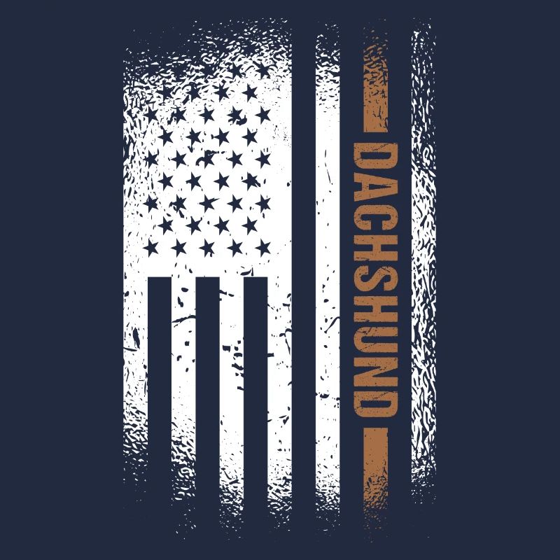Dachshund Us Flag