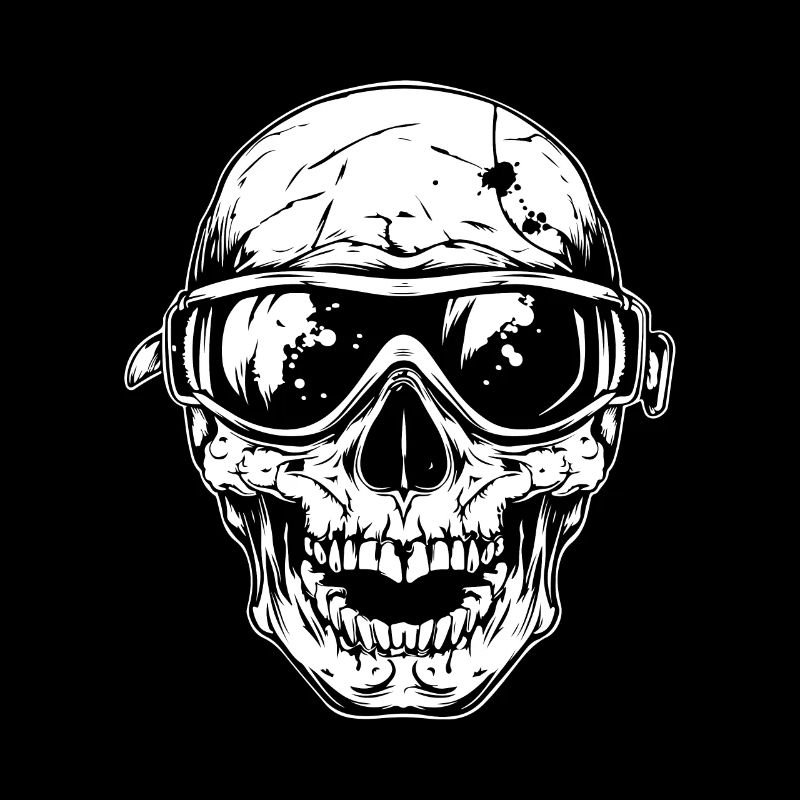 Ski Ski Goggles Skull