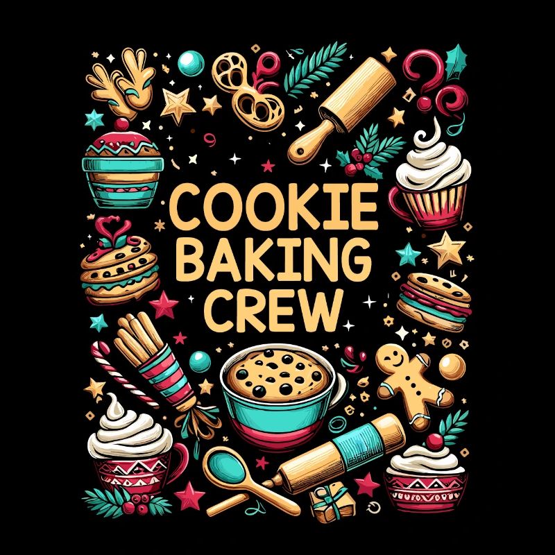 Cookie Baking Crew Pâtissier Boulanger Baker Bake Bakers