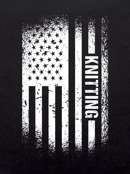 Knitter Us Flag Knitting