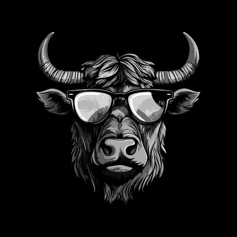 Bull Hipster Cool Party Taurus