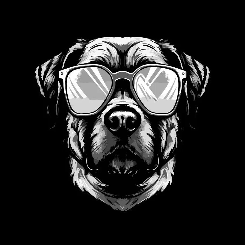 Kangal Dog Hipster Cool Party