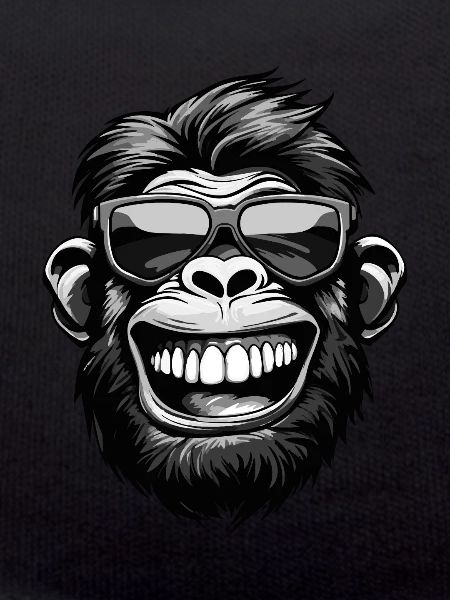 Monkey Head Funny Party
