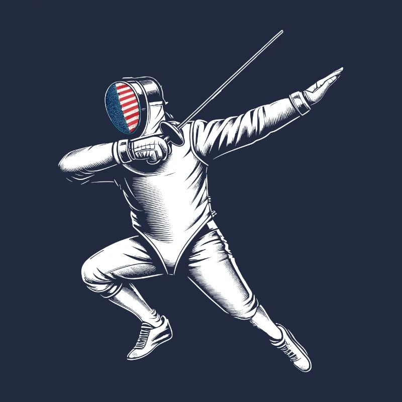 Doublage Escrimeur Escrime Épée Épée Escrime Athlète